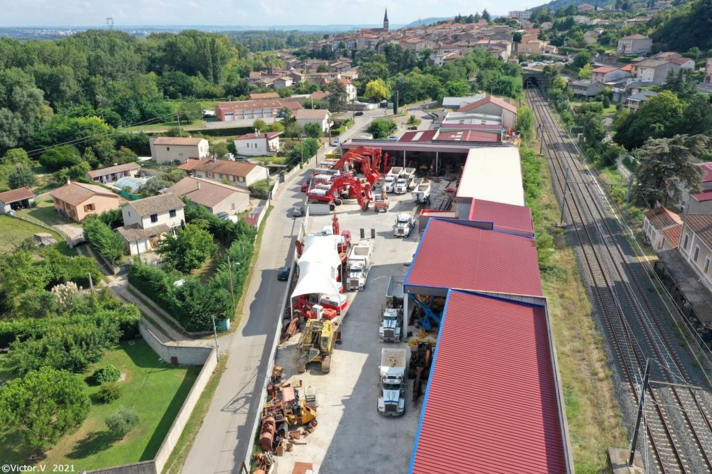 l'entrepôt vu du dessus